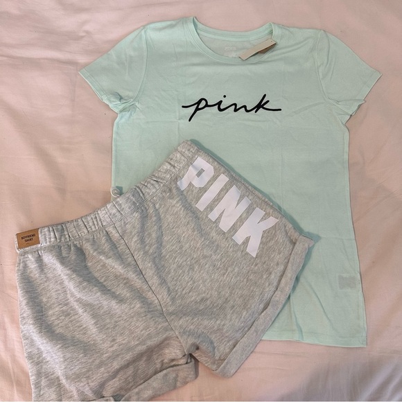 Victoria’s Secret PINK Campus T-Shirt and Boyfriend Shorts - Picture 2 of 5